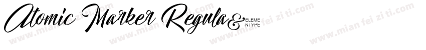 Atomic Marker Regula字体转换